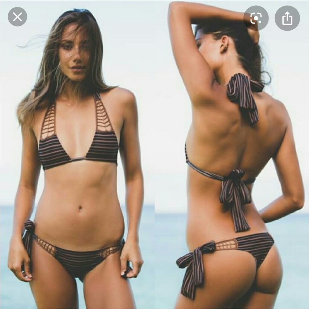 Acacia swimwear brown bikini set - Picture 3 of 3
